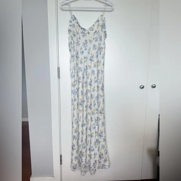 DÔEN ruffled floral-print midi dress size 2 - Picture 11 of 14